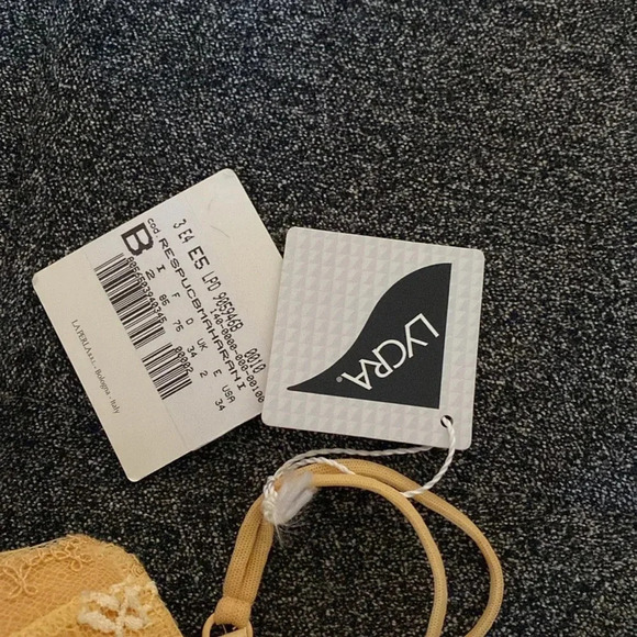 NWT LA PERLA Maharani Gold Lace Push Up Bra size 34B - Picture 4 of 5